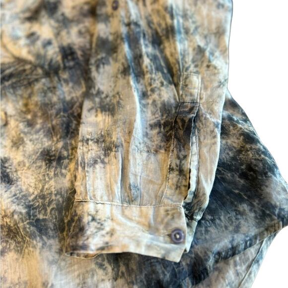 Vintage Goa Tie Dye Tunic with Floral Embroidery - Size S - Picture 11 of 12